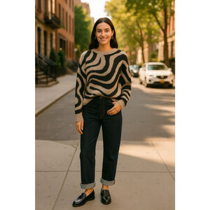 & Other Stories Wool Alpaca Blend Relaxed Soft Cozy Knit sweater Sz S EUC